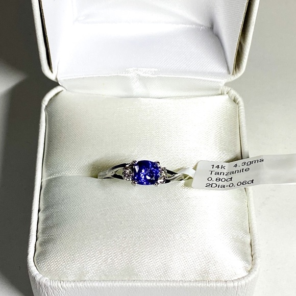 14K, Tanzanite, Diamond Appraised Ring (6.5) - Picture 9 of 10